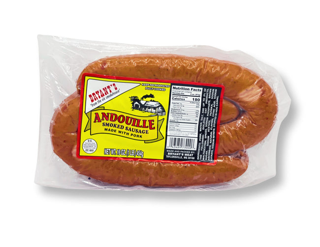 Bryant's Premium Andouille Smoked Sausage 6-Pack