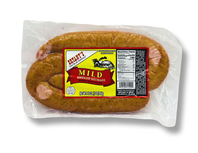 Bryant's Premium Mild Pork Smoked Sausage 6-Pack