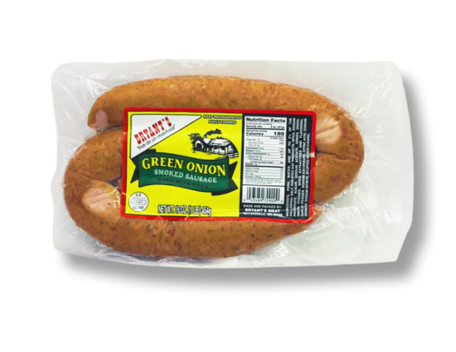 Bryant's Premium Green Onion Smoked Sausage 6-Pack