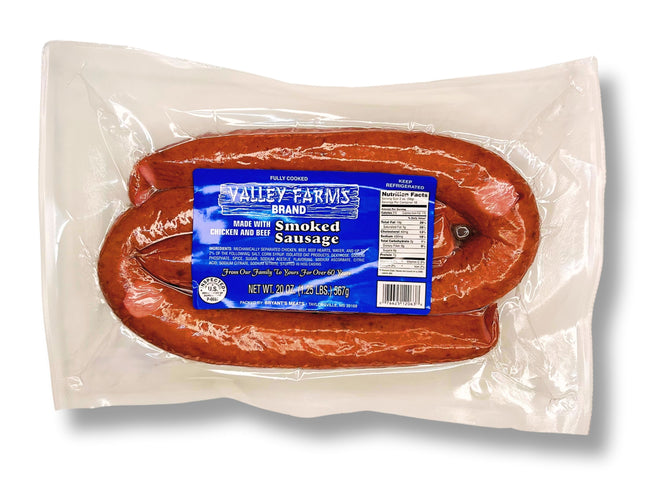 ValleyFarm Beef Smoked Sausage 6 pk