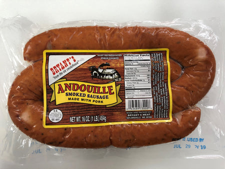 Bryant's Premium Andouille Smoked Sausage 6-Pack
