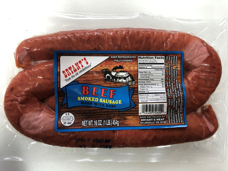 Bryant's Premium Beef Smoked Sausage 6-Pack