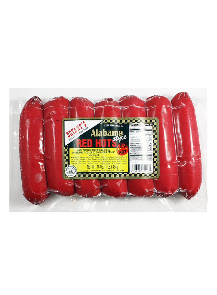 Bryant's Alabama Style Red Hots 6-Pack