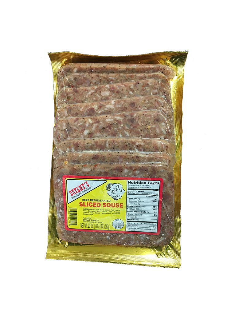 Bryant’s Sliced Souse 6-Pack – Bryant’s Meats
